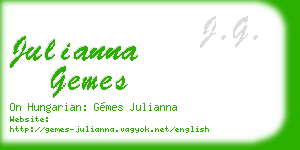 julianna gemes business card