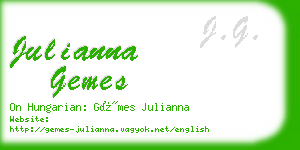 julianna gemes business card